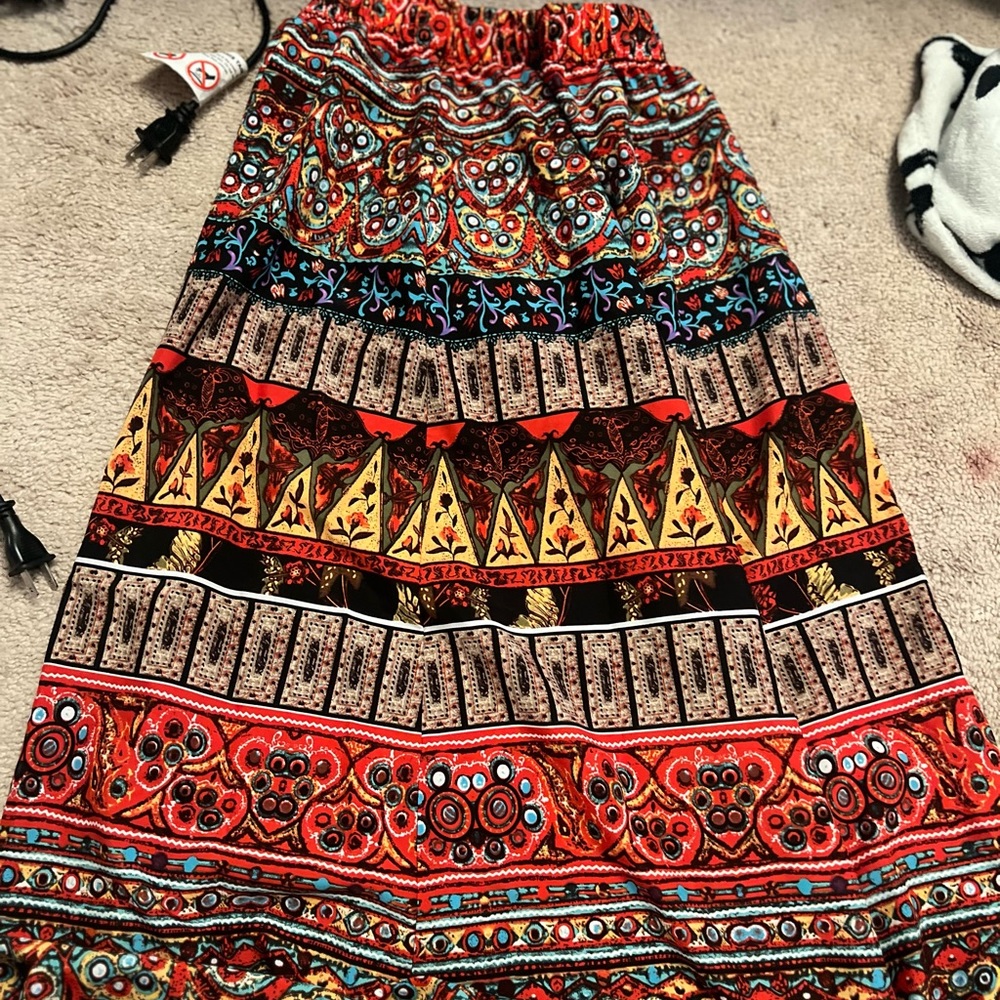 patterned skirt